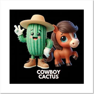 COWBOY CACTUS Posters and Art